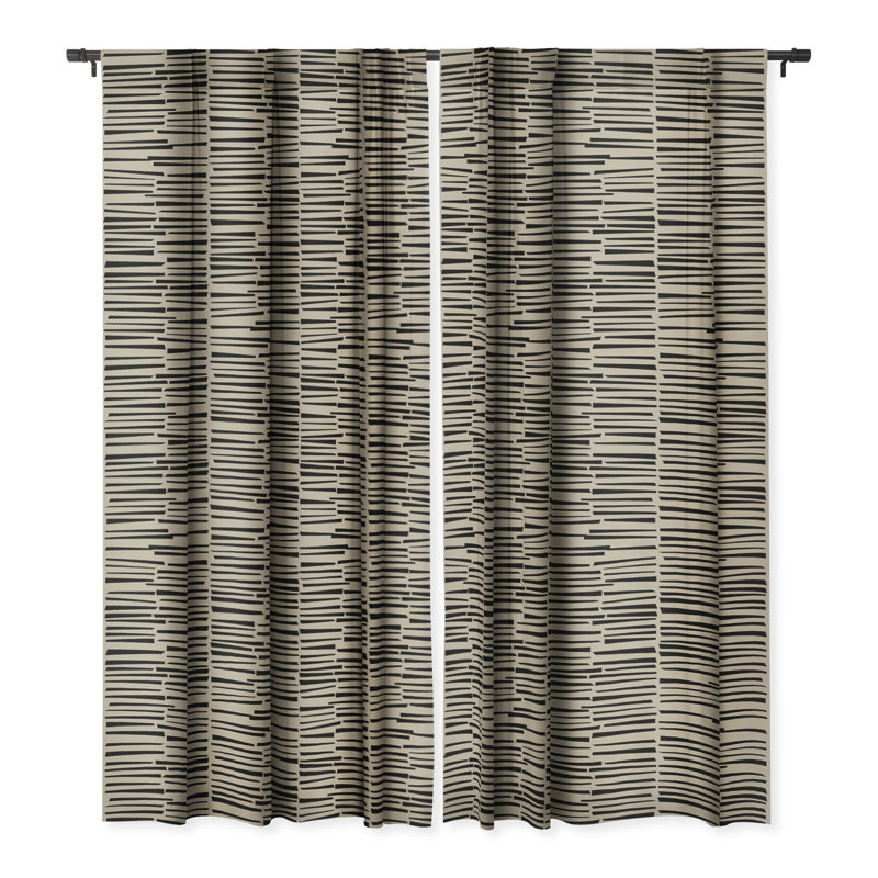 Bryliee Blackout Curtain Pair, 50" W x 84" L