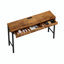 Ensemble de table de salle à manger longue à 3 tiroirs avec prises électriques Arcole, ensemble de table de bar avec tabourets circulaires-1653247466-1653247465