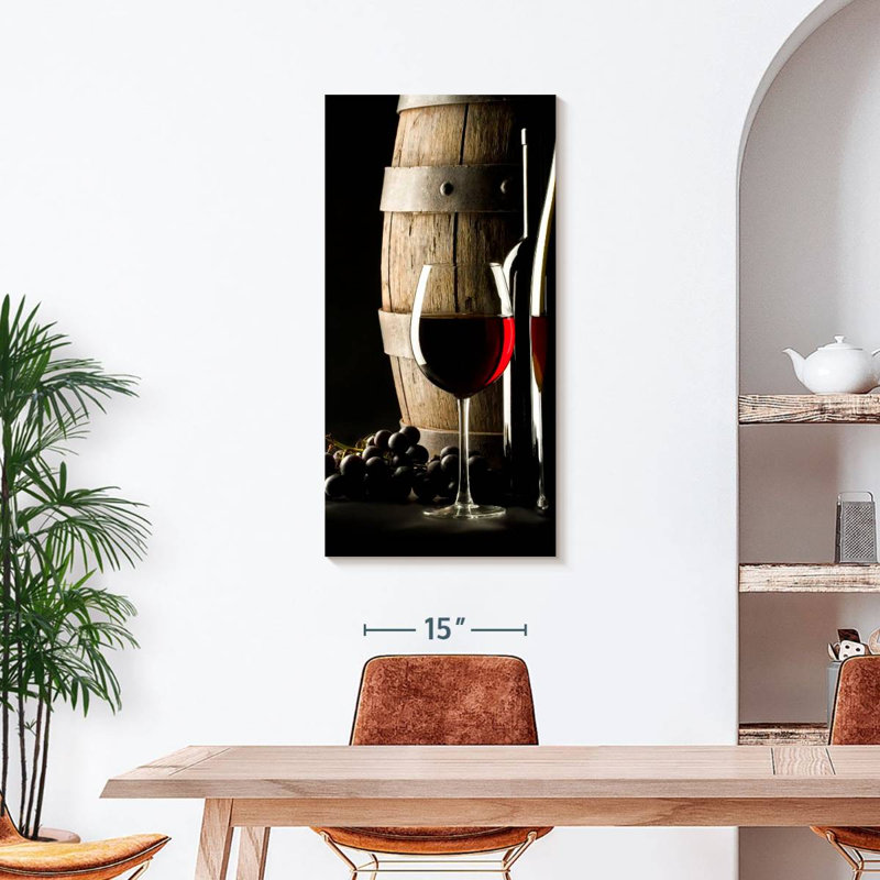 Impression sur toile Cabernet Wine, H 42 po x l 21 po x P 1,25 po