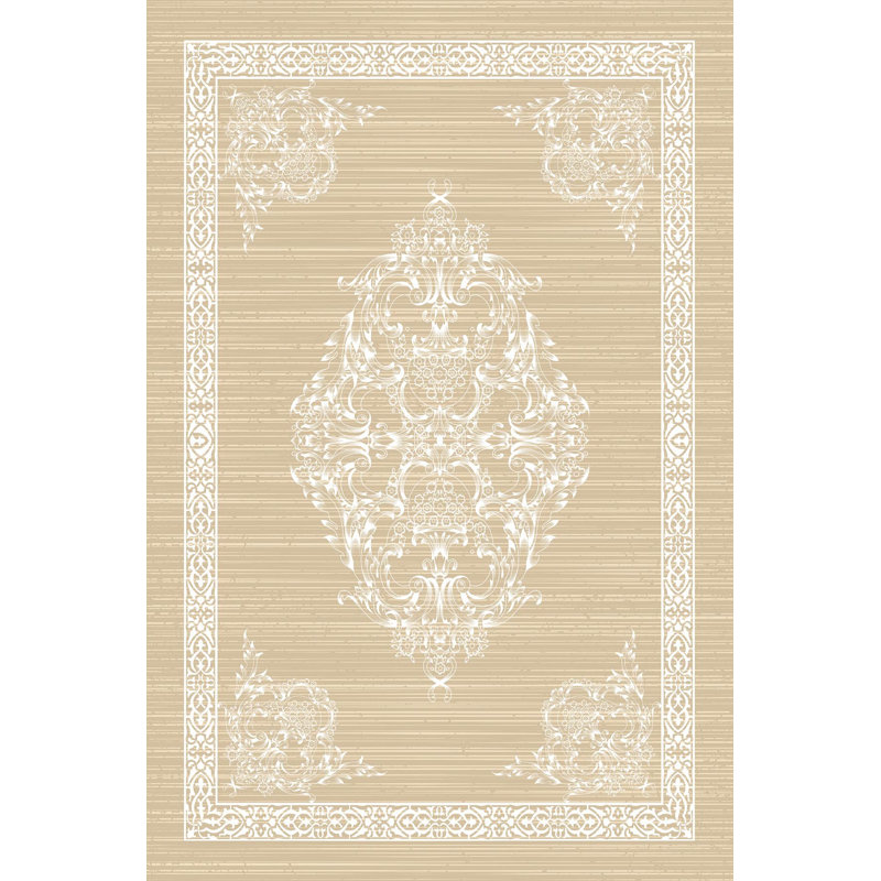 Premium Woven Carpet, 5.9 x 9.2 ft, 100% Polyester, 650 g/m² | Antibacterial, Non-Slip PVC Underside, 0.3 in Pile Height | Machine Washable, 3D Digital Printing | Perfect for Living Room, Bedroom, & Office Decor