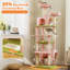 80.7"H Cat Tree Condos And Scratching Posts Included, With Platform And Basket