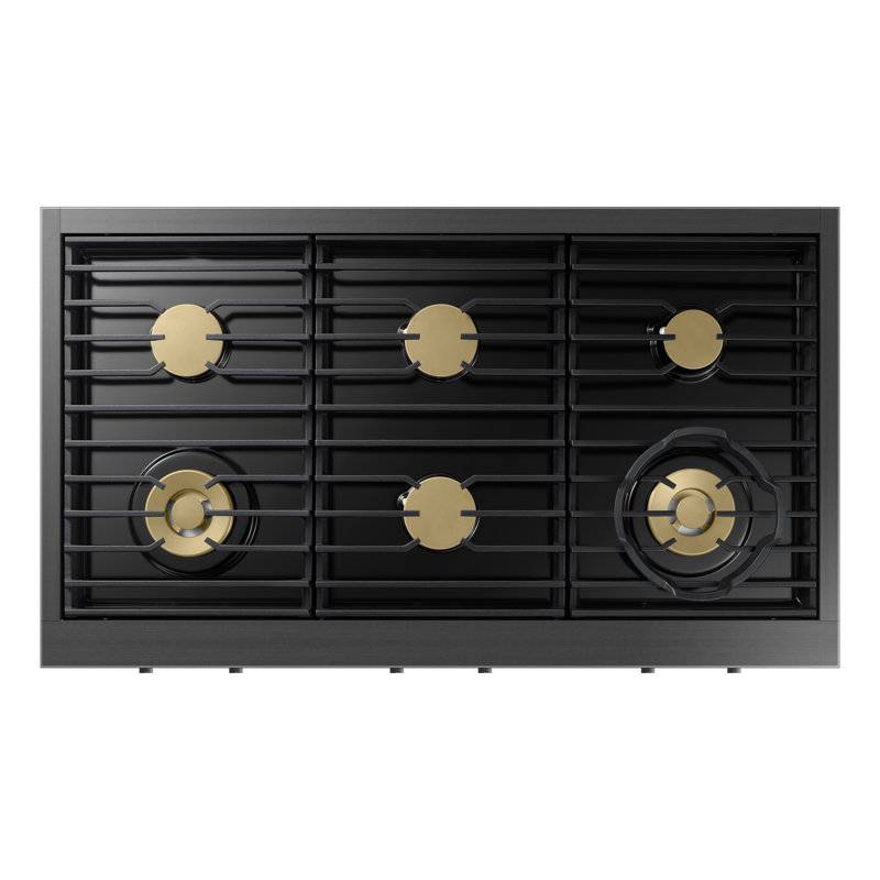 48" Gas Rangetop 6 Burners, NG/LP, Graphite Stainless