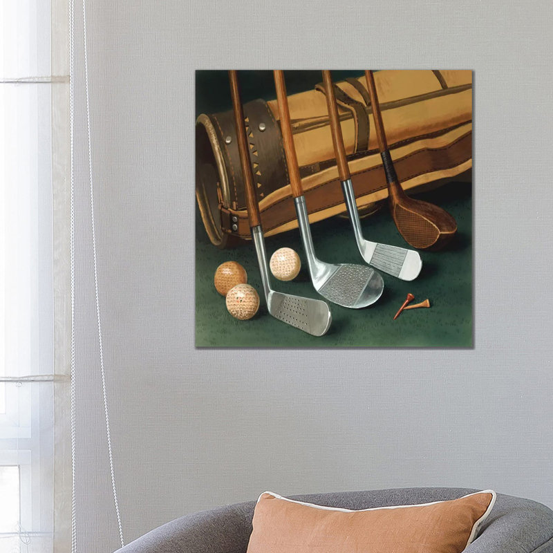 Club Line Up (Golf) by William Vanderdasson - Wrapped Canvas Print, 66.04 cm H x 66.04 cm W x 3.175 cm D