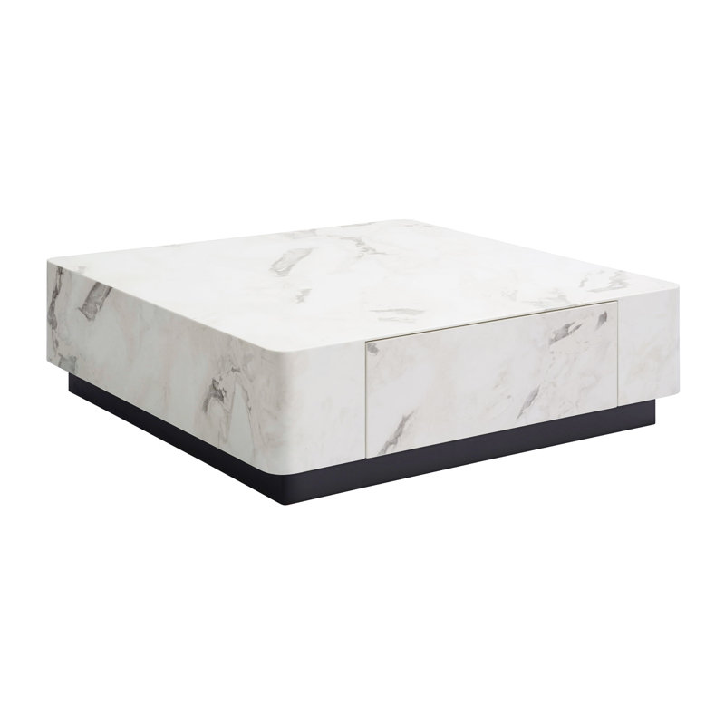 Table basse, finition pierre d'ingénierie