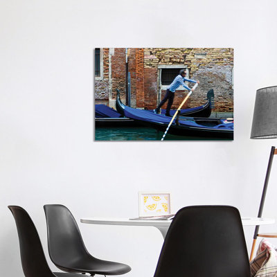 Gondolier 1 Piece Wrapped Canvas Wall Art