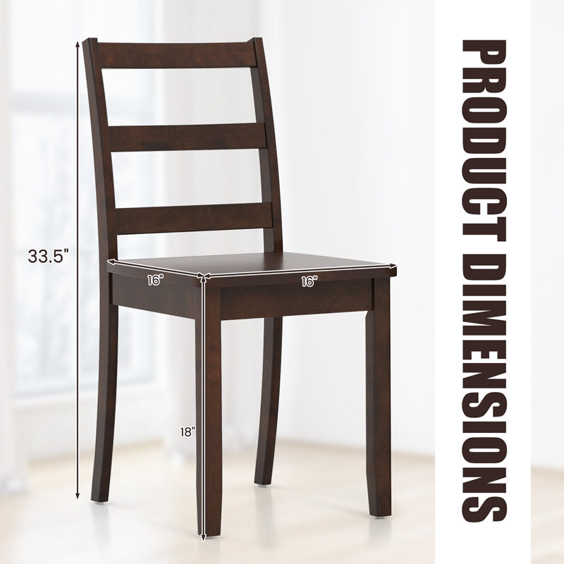 18'' H Side Chair, Brown