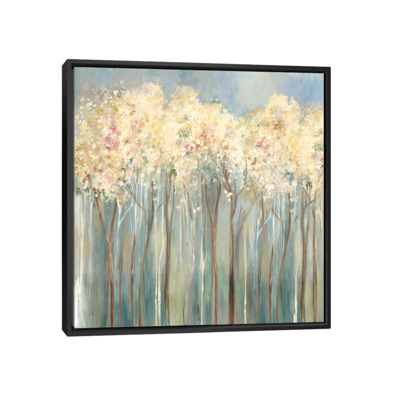 Ville lumineuse, H 18 po x l 18 po x P 1,5 po, Pas de tapis, Toile avec cadre noir