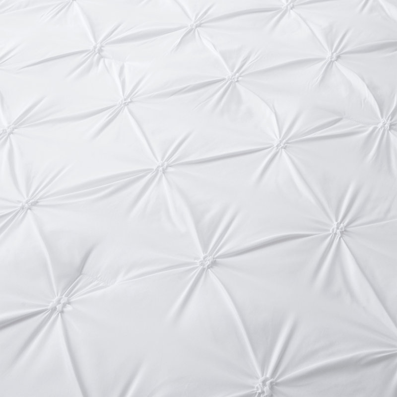 White Full/Queen Down Alternative Microfiber Comforter Set