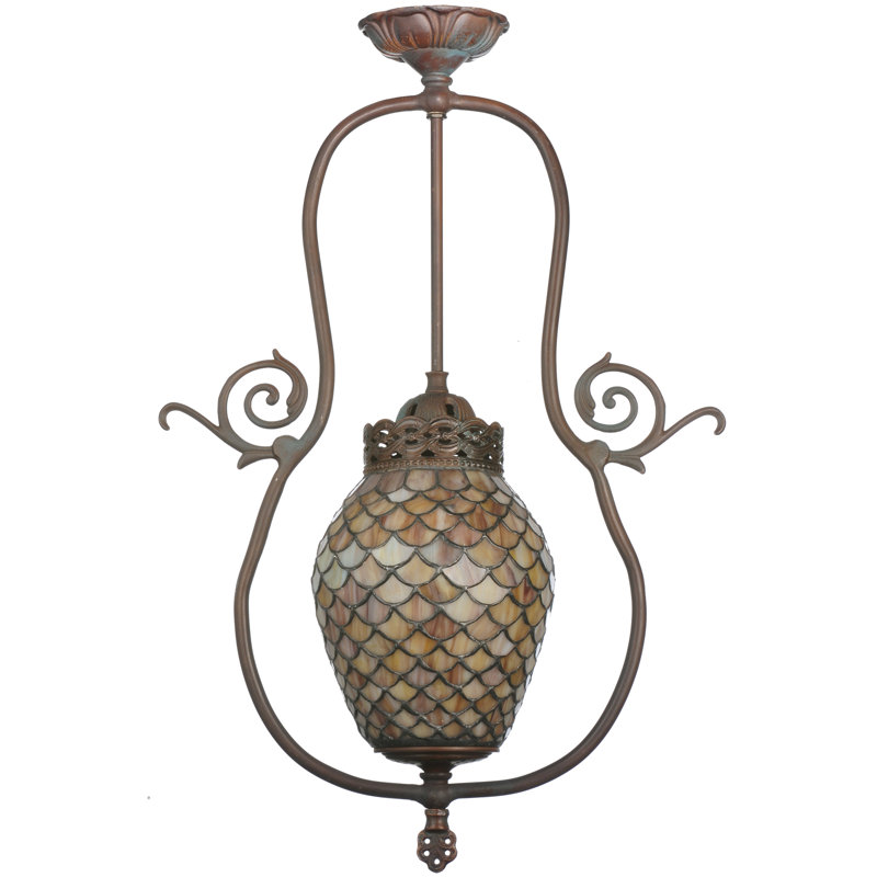 Luminaire suspendu géométrique 1 lumière Fishscale