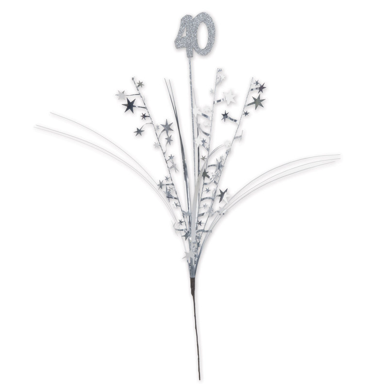 Étoile métallique scintillante "40"