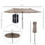Extra Large Patio Umbrella, Double-Sided Outdoor Umbrella With Crank Handle And Air Vents For Backyard, Deck, Pool, Market (Without Base)-344724856