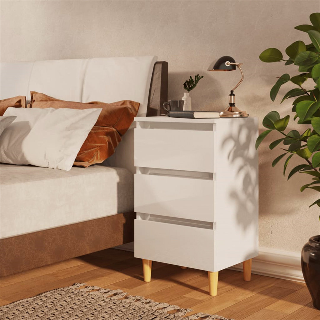3 Drawer Bedside Table