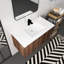 Meuble-lavabo à fixation flottante avec lavabo et porte à fermeture en douceur 2 portes Modern Design-112897631