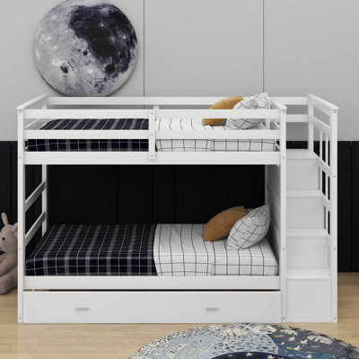 Twin Over Twin Bunk Bed With Trundle