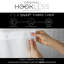 Rideau de douche gaufré sans crochet, rideau de douche 3-en-1 avec rideau de douche en tissu, anneaux flexibles et doublure en tissu, l 71 po x L 74 po, crème-88967266-88967261