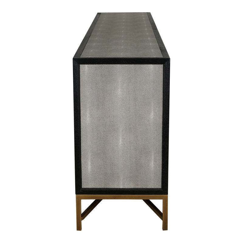 Meera Quebec Sideboard Large, Gray/Gold