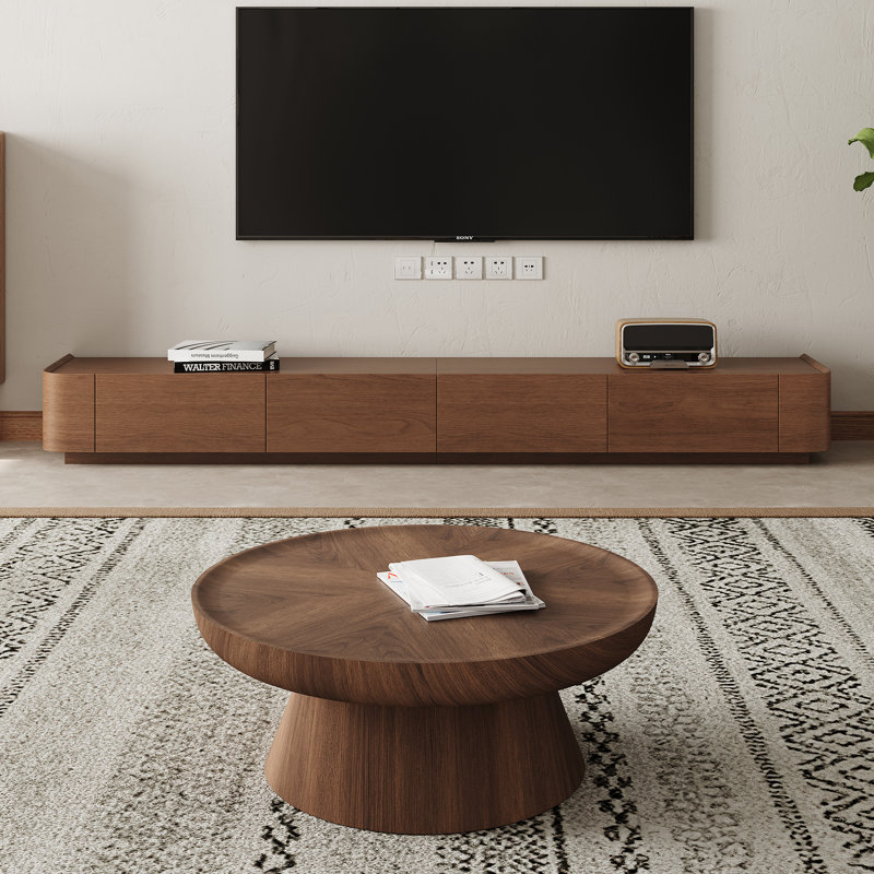 Round Coffee Table And 94.5" Tv Stand