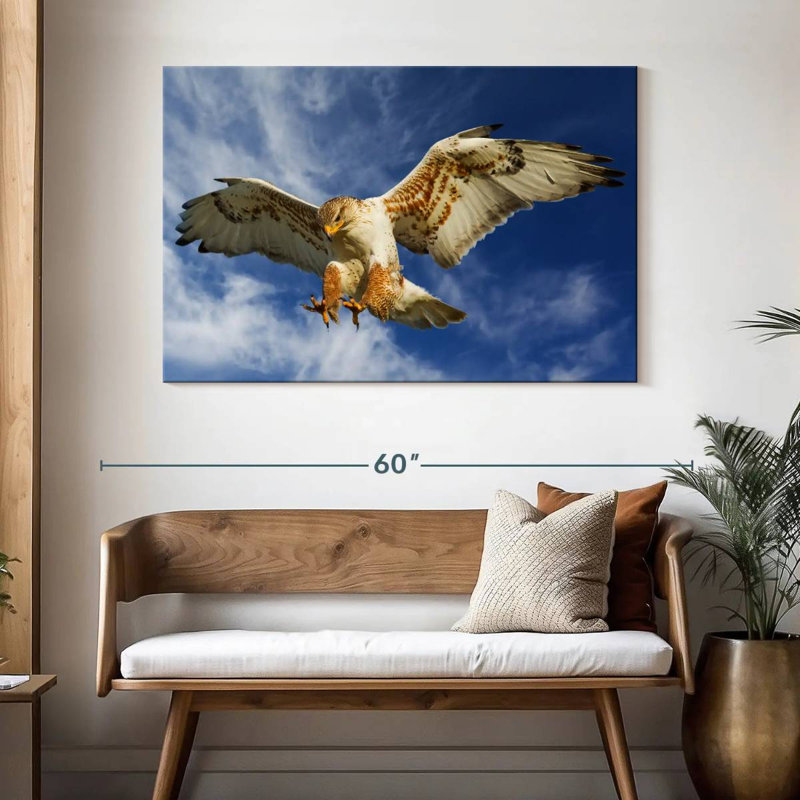 Hawk Attack, 32" H x 48" W