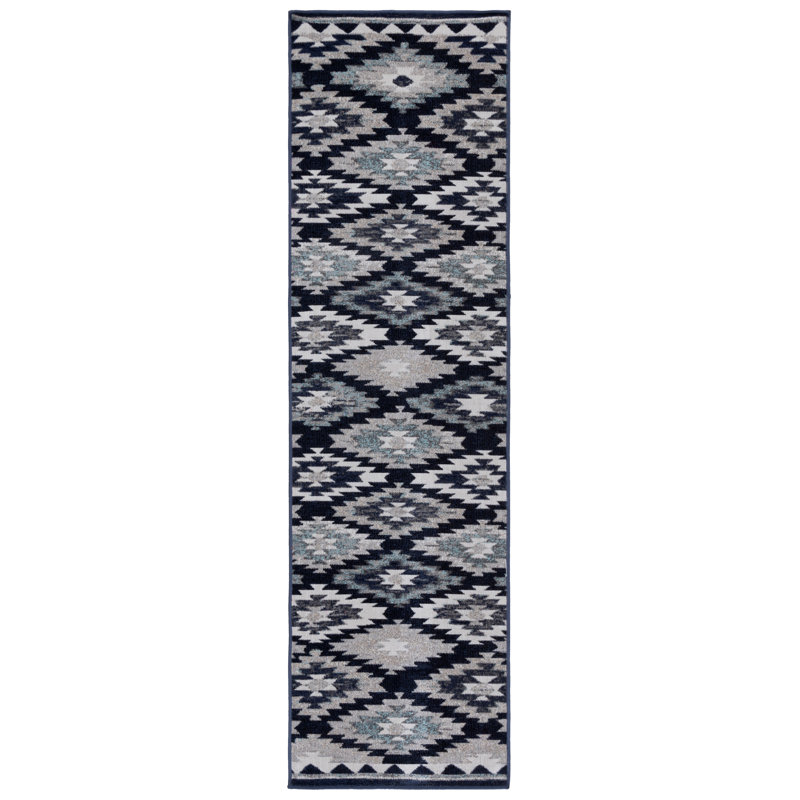 Tapis d'intérieur / extérieur Depuy Performance Southwestern, Tapis de couloir 2 pi 3 po x 8 pi