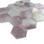 Aurora 10.24 in. x 11.82 in. Hexagon Glossy Glass Mosaic Tile-98618510