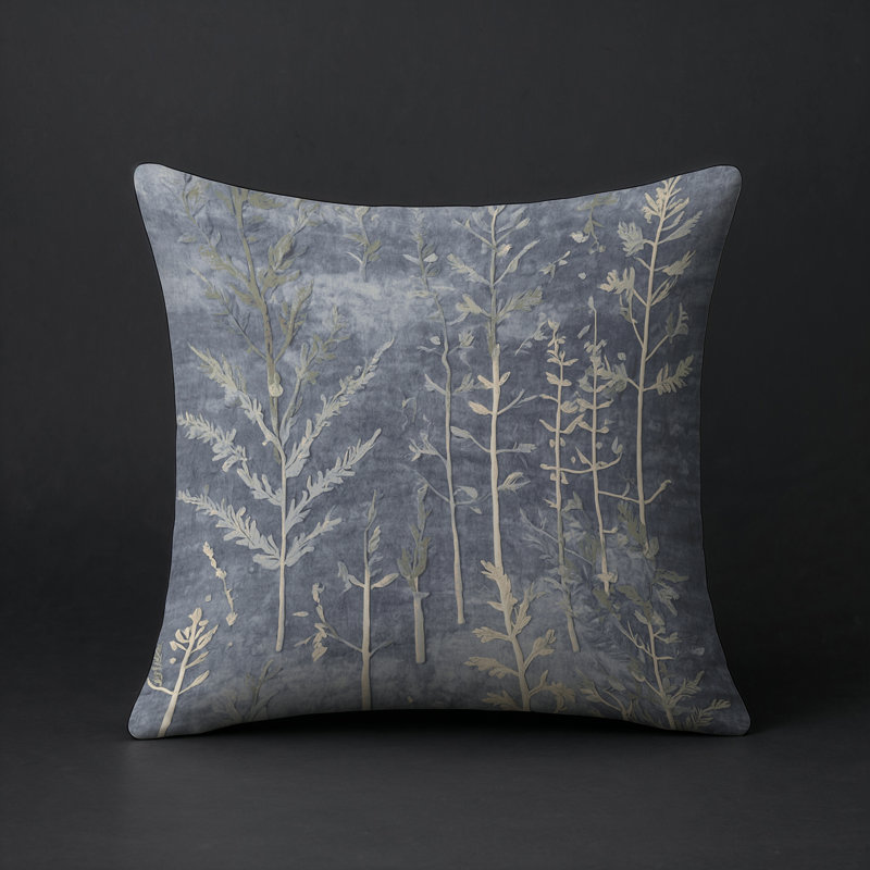 Coussin décoratif intérieur et extérieur Modern, Carré 16 po, Gris abstrait 169