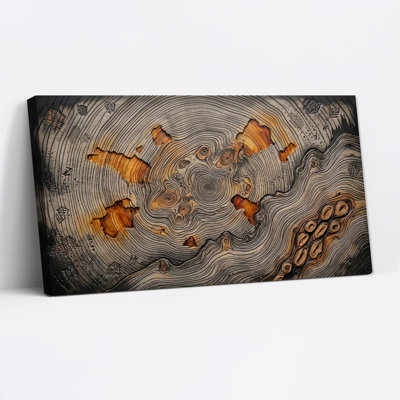 Art mural sur toile brune