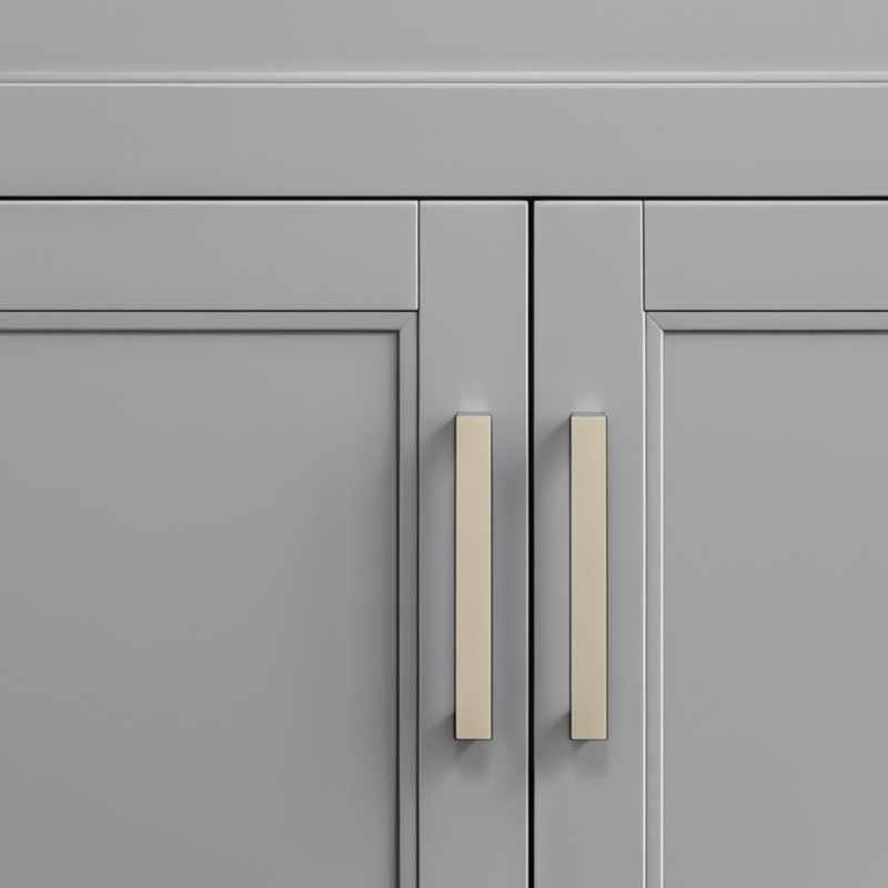Captain's Double-Door Bathroom Vanity With 24-Inch Sink, Quick-Assembly Cabinet, Available In White And Gray.