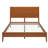 Mid-Century Modern Solid Bamboo Wood Queen Size Sled  Platform Bed Frame with Wood Slats and Metal Support,No Box Spring Needed,Easy Assembly