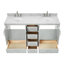Meuble-lavabo double avec plateau Abshire 61-93359293