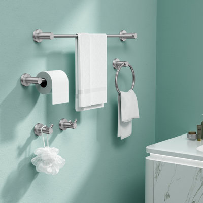 Forious® Ultra 5 - Piece Bathroom Hardware Set