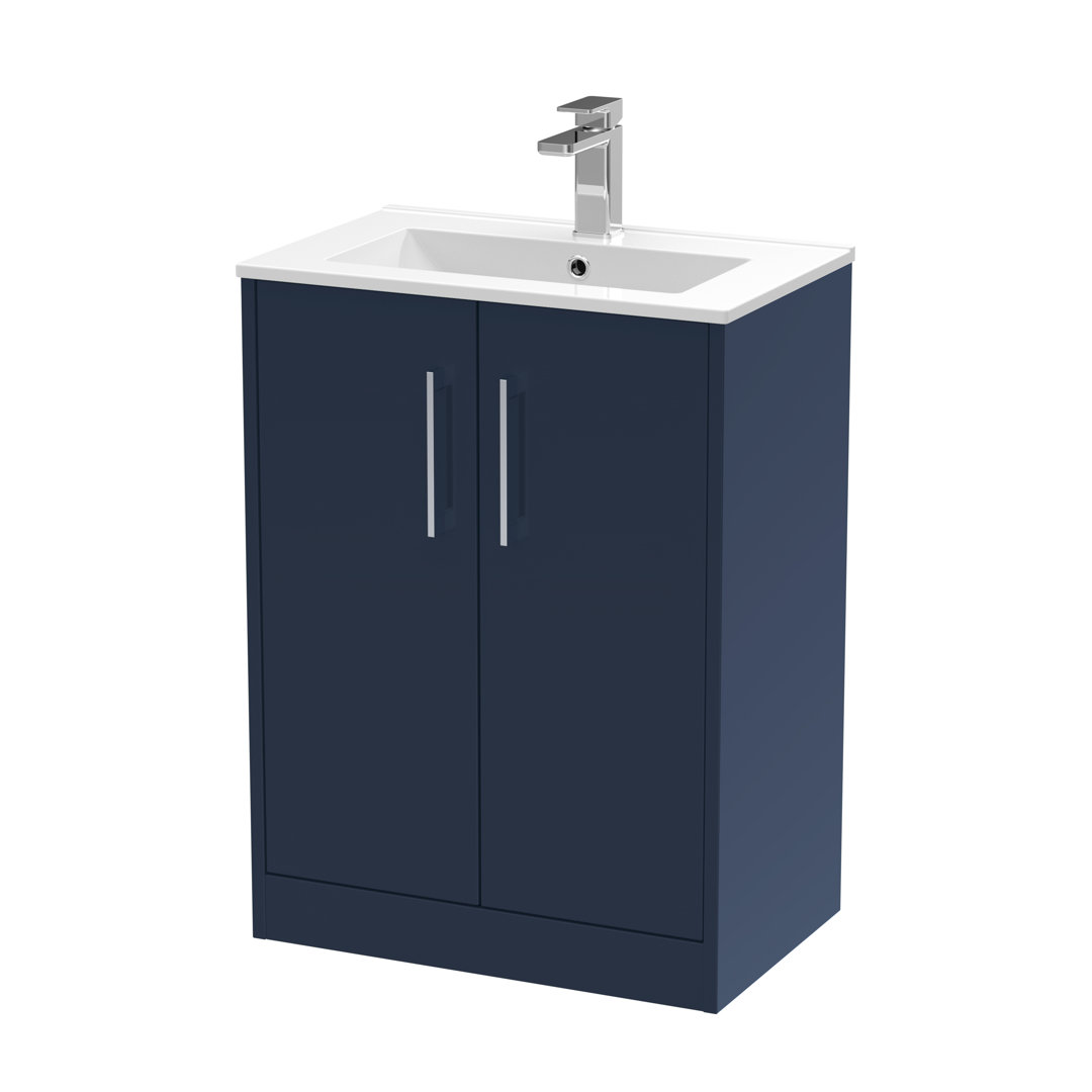 Juno 600mm Single Bathroom Vanity with Drop In Vitreous China Basin