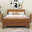 Wooden Platform Bed with Headboard and Footboard-1779475089-1779475091