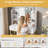 Make up Vanity with Lighted LED Mirror & 2 Drawers, Makeup Vanity Desk, White and Gold