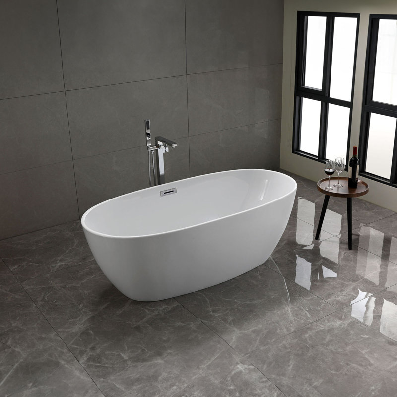 Toulouse 66.9'' x 31.4'' Soaking Acrylic Bathtub