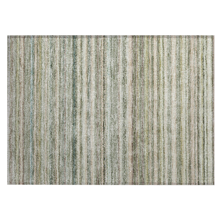 Brynson Washable Striped Indoor / Outdoor Rug