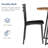 Kilwin 3-Piece Anti Brown/Black Modern Round Dining Table Set with 2 Chairs, Space-Saving Kitchen & Breakfast Nook Dining Set, Compact Small Space Bistro Dining Room Table Set-1596648597