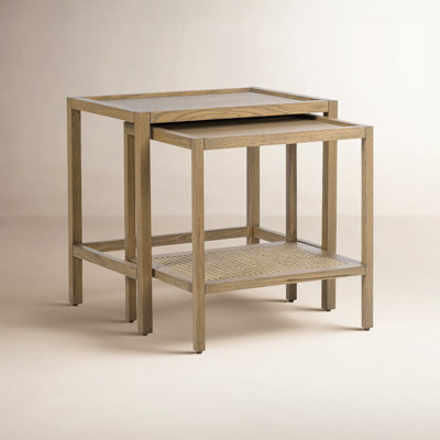 Devin 22" Oak Nesting End Tables