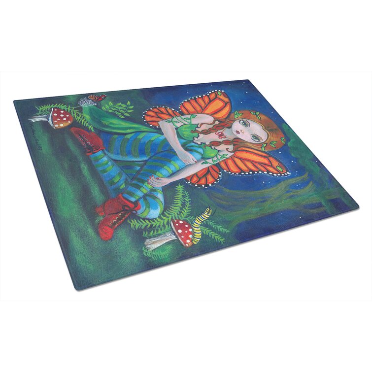 Fairy Butterfly 1920 Flapper Glass Cutting Board Fairycore 