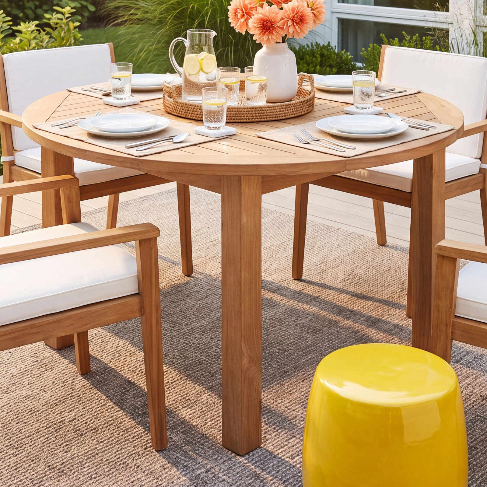Truro 48 " Teak Patio Dining Table