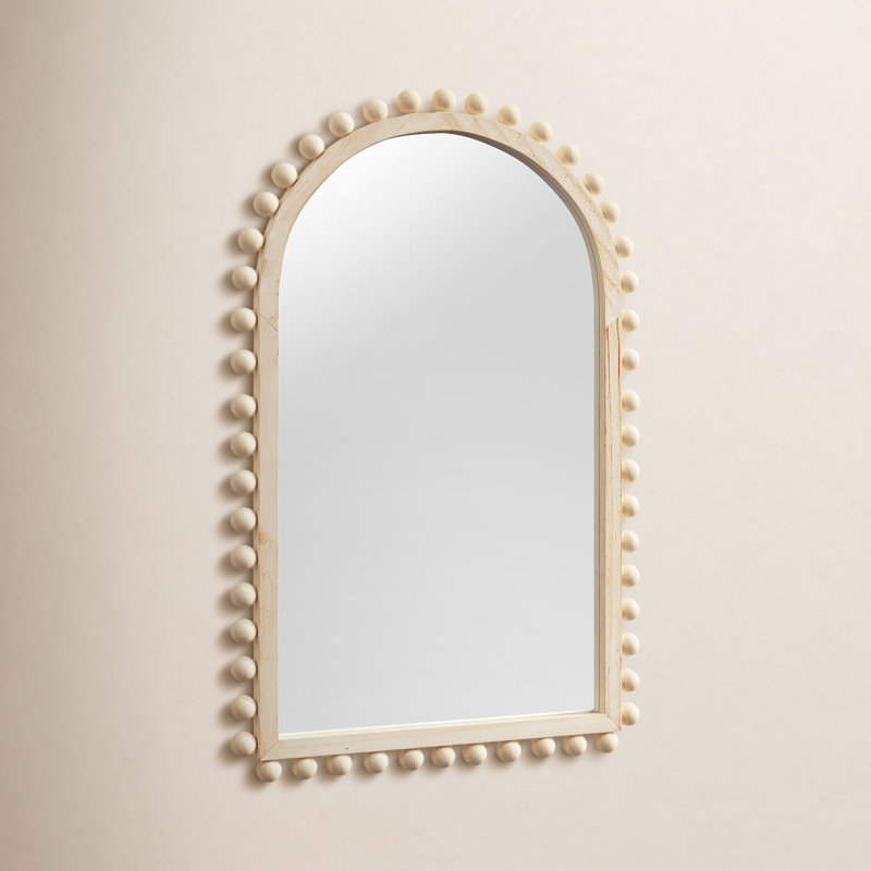 Waltham Solid Wood Arch Mirror, Natural