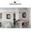 Décoration murale moderne en métal minimaliste avec lumières-101163232