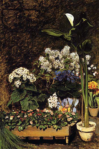 « mixed spring florals » par pierre-août renoir, reproduction d’art, H 30 po x l 20 po