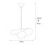 Luminaire suspendu en forme de dôme 1 lumière