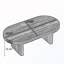 Table basse moderne cannelée ovale-1822778121