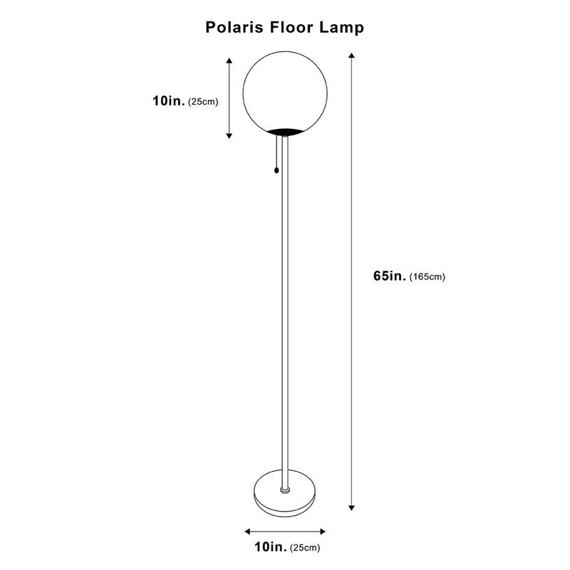 Yiru 65'' Polished Torchiere Floor Lamp