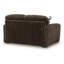 Causeuse Addy avec coussins moelleux, 2 coussins décoratifs, velours côtelé brun 72 po