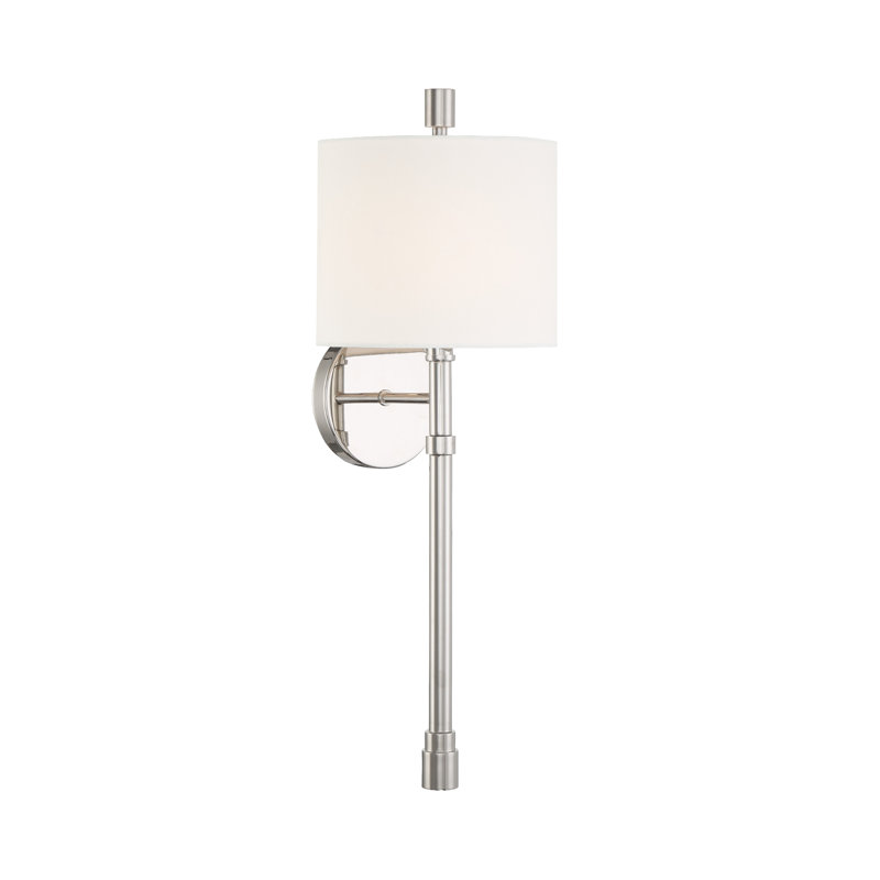Applique murale articulée à 1 lumière d'intensité variable, Nickel