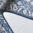 Wilmary Orlando Felt/Velvet/Laminated Film Machine Washable Southwestern Rug in Blue/Beige-427416182