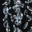 Lustre linéaire en cristal 39 po-1806265954
