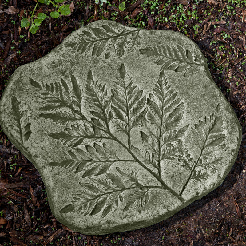 Fossil Fern Stepping Stone, Copper Bronze